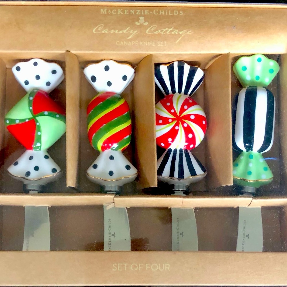 Mackenzie Childs Canapé Knife Set